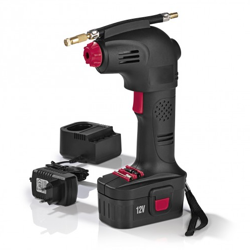 EASYmaxx Akku-Handkompressor 12V 8 bar schwarz/rot für nur 32,99 Euro inkl. Versand