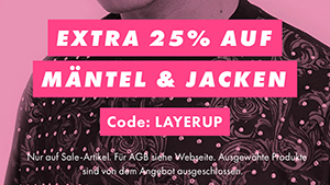 25% Extra-Rabatt auf alle bereits reduzierten Mäntel & Jacken bei ASOS
