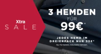 Drei reduzierte Hemden bei Eterna für nur 99,- Euro