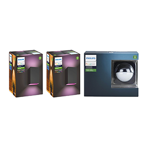 Doppelpack Philips Hue Resonate Outdoor Wandleuchten + Bewegungsmelder für nur 209,90 Euro