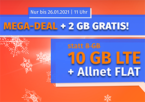 Die PremiumSIM LTE Allnet-Flat mit 8 GB Daten für 9,99 Euro pro Monat (monatlich kündbar) – 20 GB für 19,99 Euro!