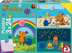 Die Maus – Gute Freunde Kinderpuzzle (3×24 Teile) für 4,99 Euro (Amazon Prime)