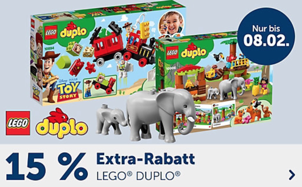 15% Rabatt auf Lego Duplo Artikel im myToys Onlineshop
