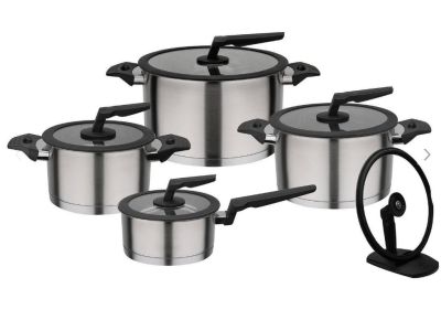 Schnell sein: GSW Kochtopf-Set Apart (9-teilig, Edelstahl, mit Thermo-Kapselboden) für nur 94,94 Euro inkl. Versand