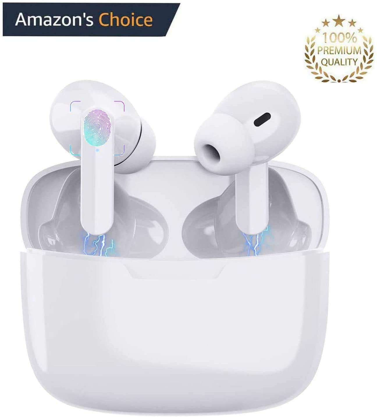 Bluetooth 5.0 In-Ear Kopfhörer, wassergeschützt, Noise-Cancelling in weiß nur 19,99 Euro inkl. Versand