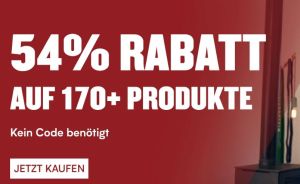 54% Rabatt auf über 170 Produkte ohne Gutscheincode bei MyProtein!