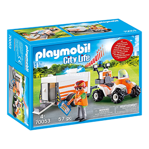 PLAYMOBIL 70053 Quad mit Rettungsanhänger für nur 12,98 Euro inkl. Versand