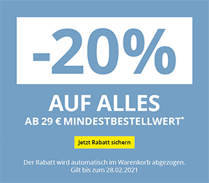 20% Rabatt auf das gesamte Sortiment im Takko Onlineshop