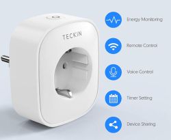 2er Pack TECKIN SPP22-2 WLAN Smart Steckdosen 16A mit Alexa Support für 18,99 Euro