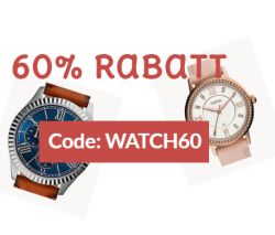 Sammeldeal: 60% Rabattgutschein auf verschiedene Uhren im Fossil Onlineshop!