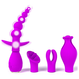 FIDECH Vibrator mit verschiedenen Aufsätzen für nur 11,49 Euro