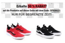 30% Rabattgutschein auf ausgewählte Artikel im Vans Sale