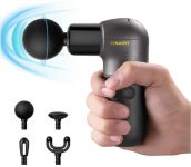 Naipo Mini Massagepistole (4 Massageköpfe, 5 Intensitätsstufen) für nur 51,59€