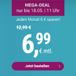Top! Simply LTE Allnet-Flat, SMS-Flat und 6 GB LTE-Flat mit 3 Monaten Laufzeit für 6,99€ mtl. – 20 GB für 19,99€