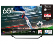 Hisense 65U7QF QLED 163cm (65 Zoll) Fernseher (4K ULED HDR Smart TV, USB-Recording, Ultra Slim Design, Mittelstandfuß) für nur 664,05€