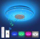 KINGSO Bluetooth RGB Deckenleuchte mit Lautsprecher (24W, 3000LM, IP54, Ø 30cm) für nur 25,99€