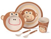 BIOZOYG Kinder Geschirr Sets aus Bambus (5 teilig) ab 12,90€ + Möglichkeit auf 10€ Amazon Guthaben für Prime Day