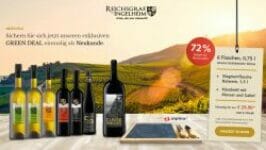 6 Flaschen Reichsgraf von Ingelheim Wein + 1,5 Liter Magnumflasche Rotwein + Käsebrett für 34,85€