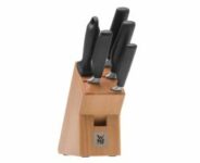WMF Cuisine One Messerblock 6-teilig, bestückt mit 4 Messern und Wetzstahl für 89,99€ (statt 142€)