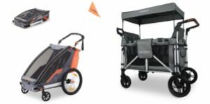 50€ Rabatt im Warenkorb: Fuxtec Fahrradanhänger Sportfux FX-FA1 oder 4-Sitzer XL Luxus Bollerwagen FX-CTXL900 für je 349€