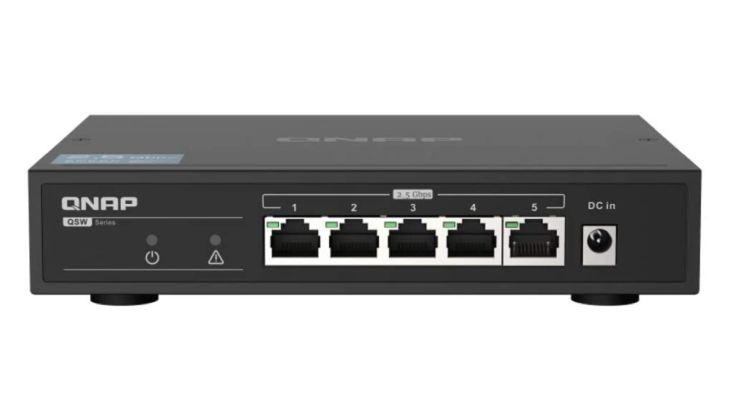 Qnap QSW-1105-5T 5 Port 2,5 Gbps Unmanaged Switch