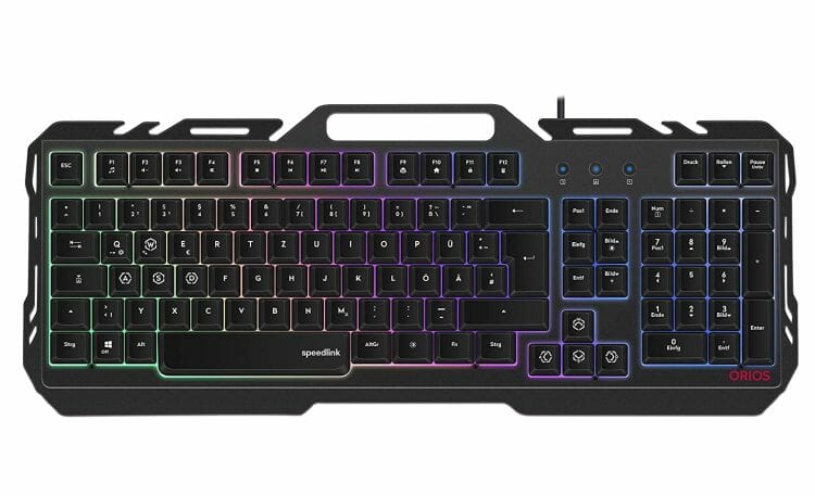 Speedlink ORIOS Gaming-Tastatur mit RGB-Beleuchtung