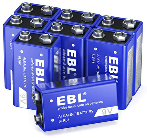 EBL 9V Super Alkaline Batterien (8er Pack 6LR61 MN1604)