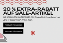 Herbst Sale bei Reebok mit bis zu 50% Rabatt + 20% Extra-Rabatt auf alle Sale-Artikel