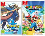 Pokemon Schwert (Nintendo Switch) und Mario + Rabbids Kingdom Battle (Code in Box) für nur 44,45€ inkl. Versand (statt 59€)