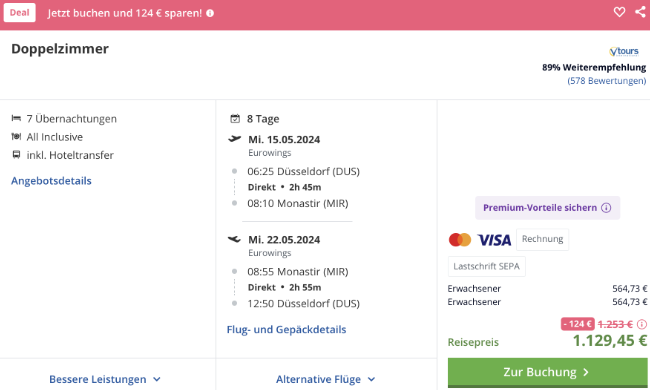 last minute Tunesien reise frühbucher