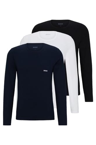 BOSS Herren Lsshirtrn 3p Classic UNDERW_Longsleeve