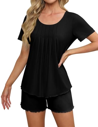 Ekouaer Schlafanzug Damen Sommer