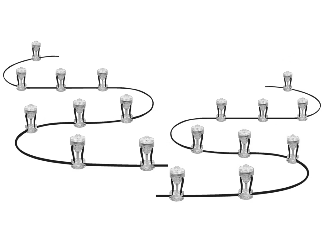 2x Ledvance Smart+ Garden Dot Multicolor Gartenbeleuchtung | 9 Dots