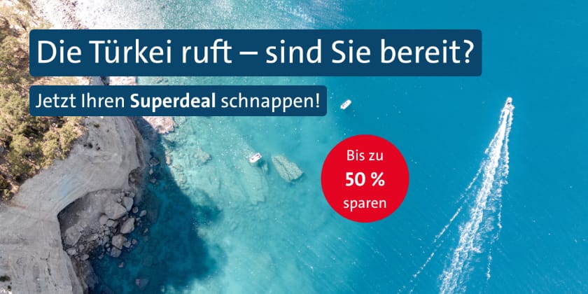 alltours Deals: Bis zu 50% Rabatt auf Türkei-Reisen z.B. 7 Nächte Side im 4-Sterne Hotel inkl. AI schon ab 588€ (statt 782€) p.P.