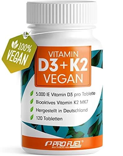 Vitamin D3 K2 VEGAN - 120 Tabletten
