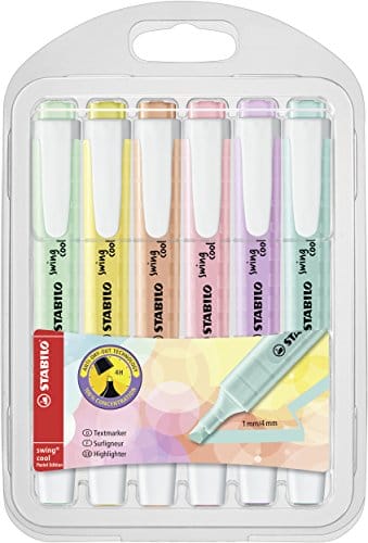 STABILO - Textmarker - swing cool Pastel - 6er Pack STABILO - Textmarker - swing cool Pastel - 6er Pack