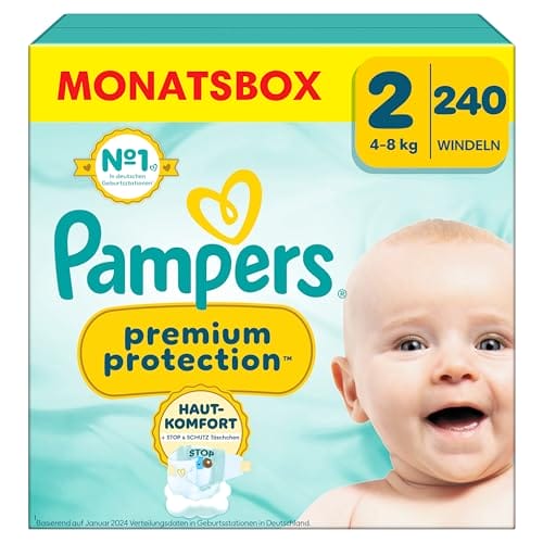 Pampers Premium Protection Größe 2, 240 Windeln
