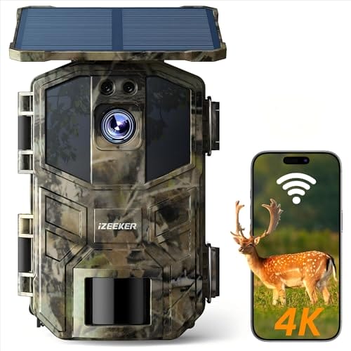 iZEEKER Solar Wildkamera 4K 64MP