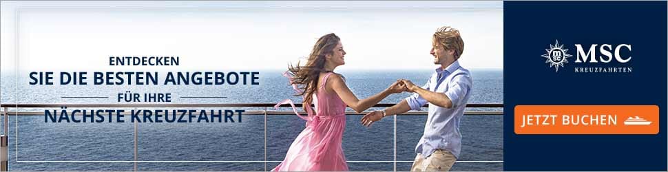 MSC - Traumhafte Kreuzfahrten zu traumhaft günstigen Preisen