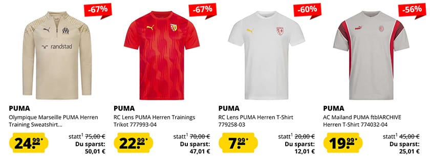 SportSpar: Großer PUMA Neuheiten Sale mit bis zu 87% Rabatt