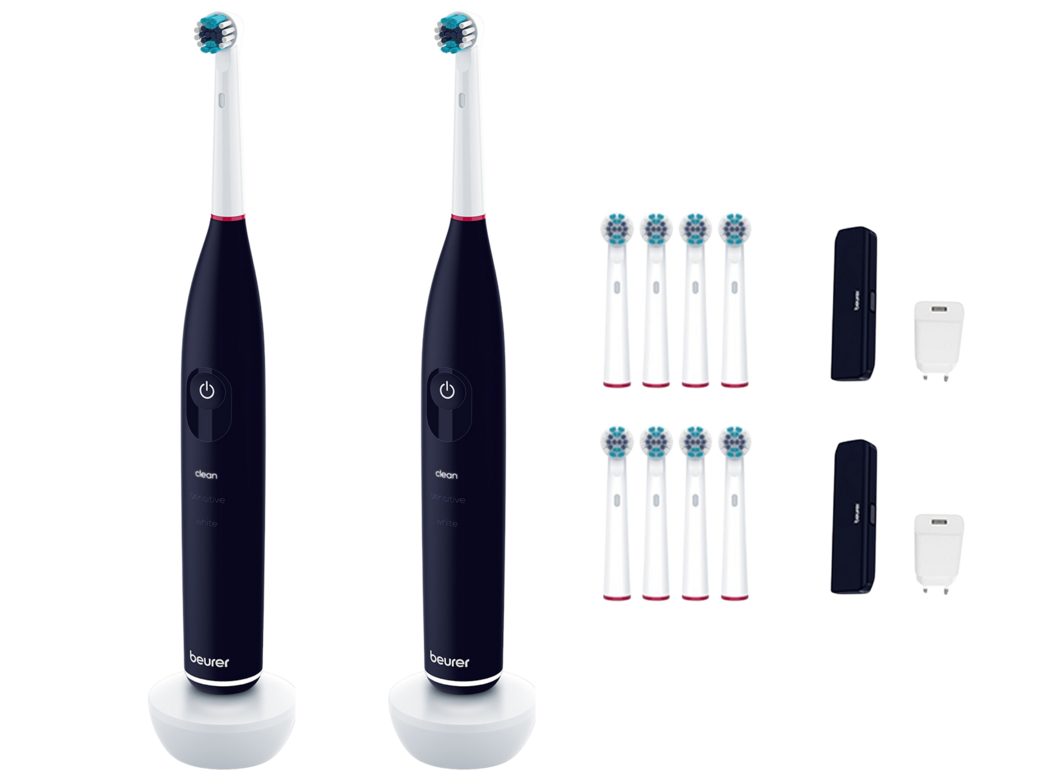 2x Beurer TB 50 elektrische Zahnbürste
