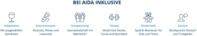 aida vollpension, aida inklusive