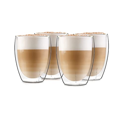 GLASWERK Doppelwandiges Latte Macchiato Design Glas
