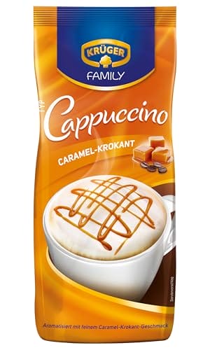 KRÜGER Family Cappuccino Caramel-Krokant, 500 g Beutel bei Amazon KRÜGER Family Cappuccino Caramel-Krokant
