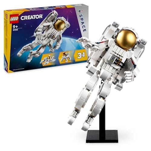 LEGO Creator 3in1 Astronaut im Weltraum Spielzeug, Modellbausatz mit Hund und Raumschiff LEGO Creator 3in1 Astronaut im Weltraum