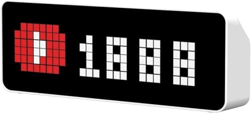 ULANZI TC001 Smart Pixel Clock - Social Media Counter, Digitaler Wecker ULANZI TC001 Smart Pixel Clock