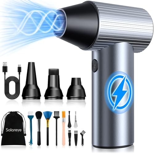 Solareye Druckluft Compressed Air Duster mit 300000 U/min und 7500mAh Akku Solareye Druckluft Compressed Air Duster