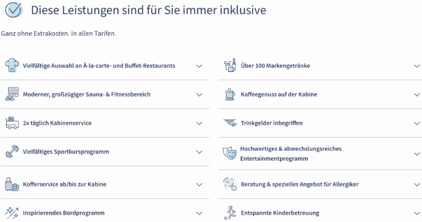 Premium Alles Inklusive bei TUI Cruises