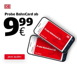 Nur im September bei der Bahn: Die Probe BahnCard schon ab 9,99€