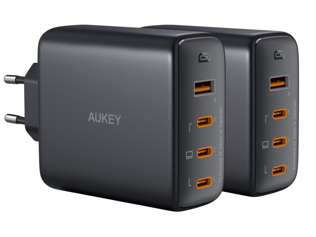 2x Aukey PA-B7S Ladegerät | PD | USB A + C
